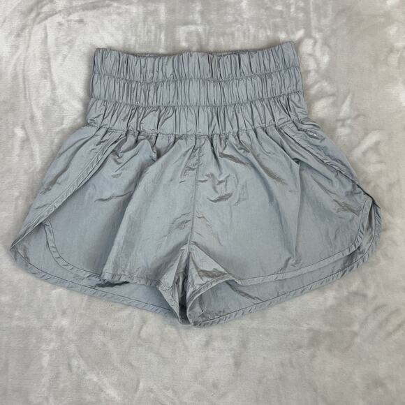 Free People FP Movement Shorts Womens Small Gray The Way Home Ultra High Rise - Picture 1 of 13